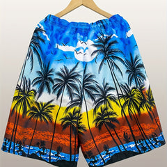 Quick drying Mesh Lining Mens Swim Trunks - Beach Pool Swim Shorts
