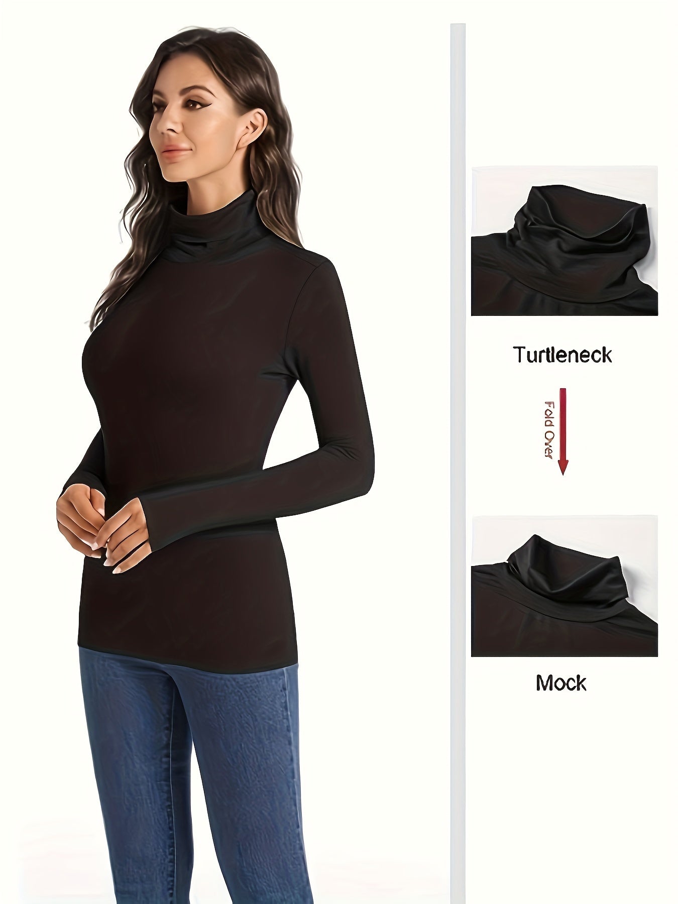 3Pcs High Neck Sporty T Shirt Long Sleeves Solid Sports Tee Women's Activewear