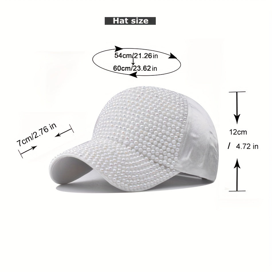 Rhinestone Baseball Cap Sparkly Y2K Dad Hat Hip Hop Sunscreen Hat