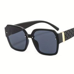 Men's Retro Square Frame Sunglasses UV Resistant