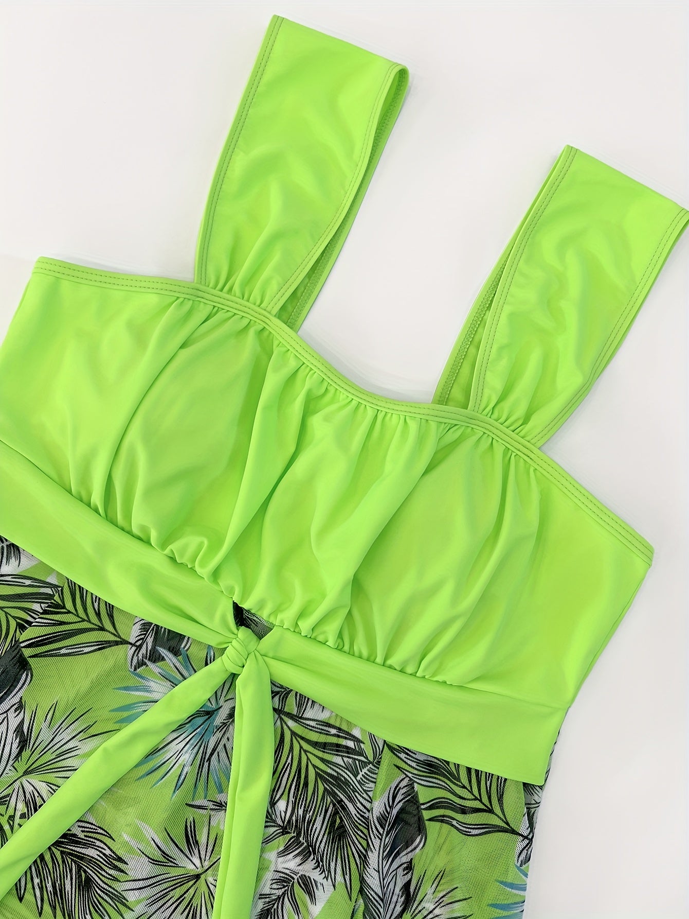 Tropical Print Boho Tankini Set