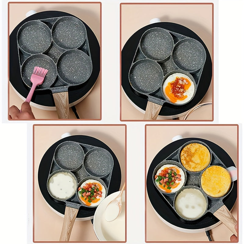 Nonstick Egg Frying Pan 4 Cups Cookware Aluminium Alloy Egg Cooker