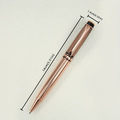 Engraved Metal Ballpoint Pen with 1.0mm Refill - Rose Design