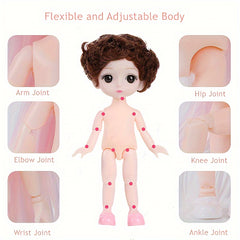 Lovely Couple Dolls Home Decoration Gift Movable Joint Pretend Dolls Set