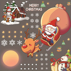 70 Christmas Window Stickers, Easy Install & Remove, Indoor Decorations