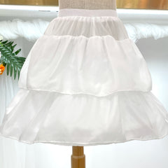 Girl's Crinoline Petticoat Tutu Skirt Ball Gown Short Half Slip