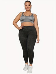Women's Plus Heathered High Rise Fitness Leggings