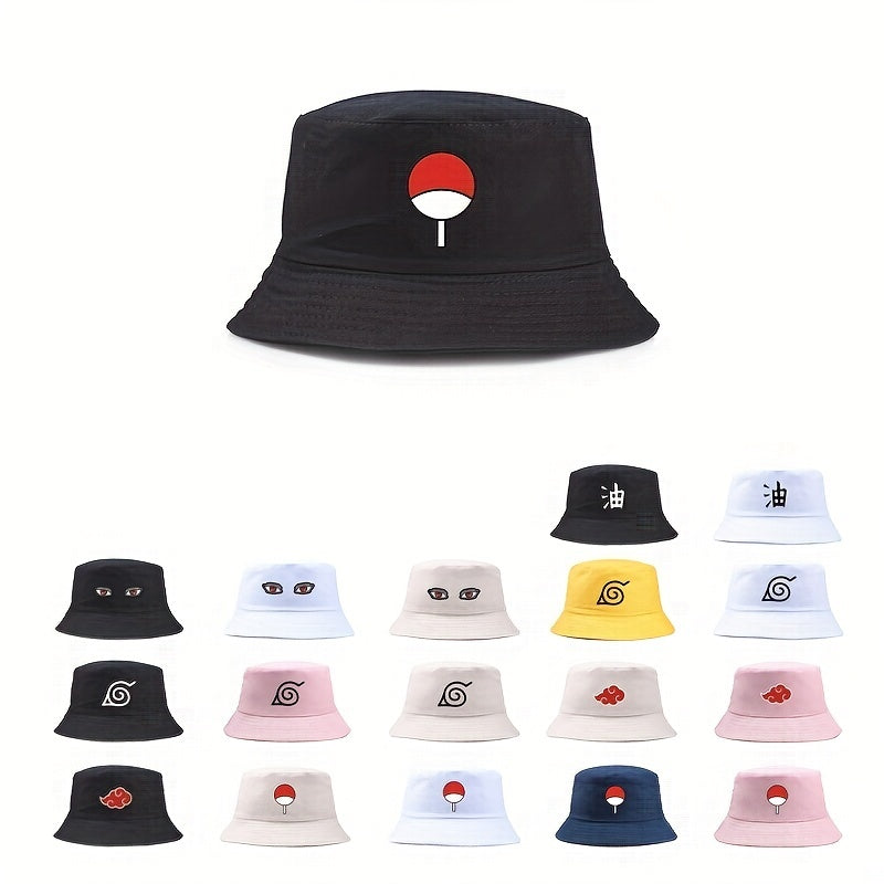 Cartoon Print Bucket Hat UV Protection Fisherman Cap