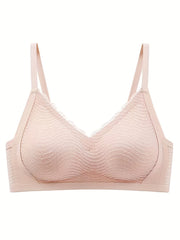 Lace Wireless Push Up Bra - Comfortable & Breathable