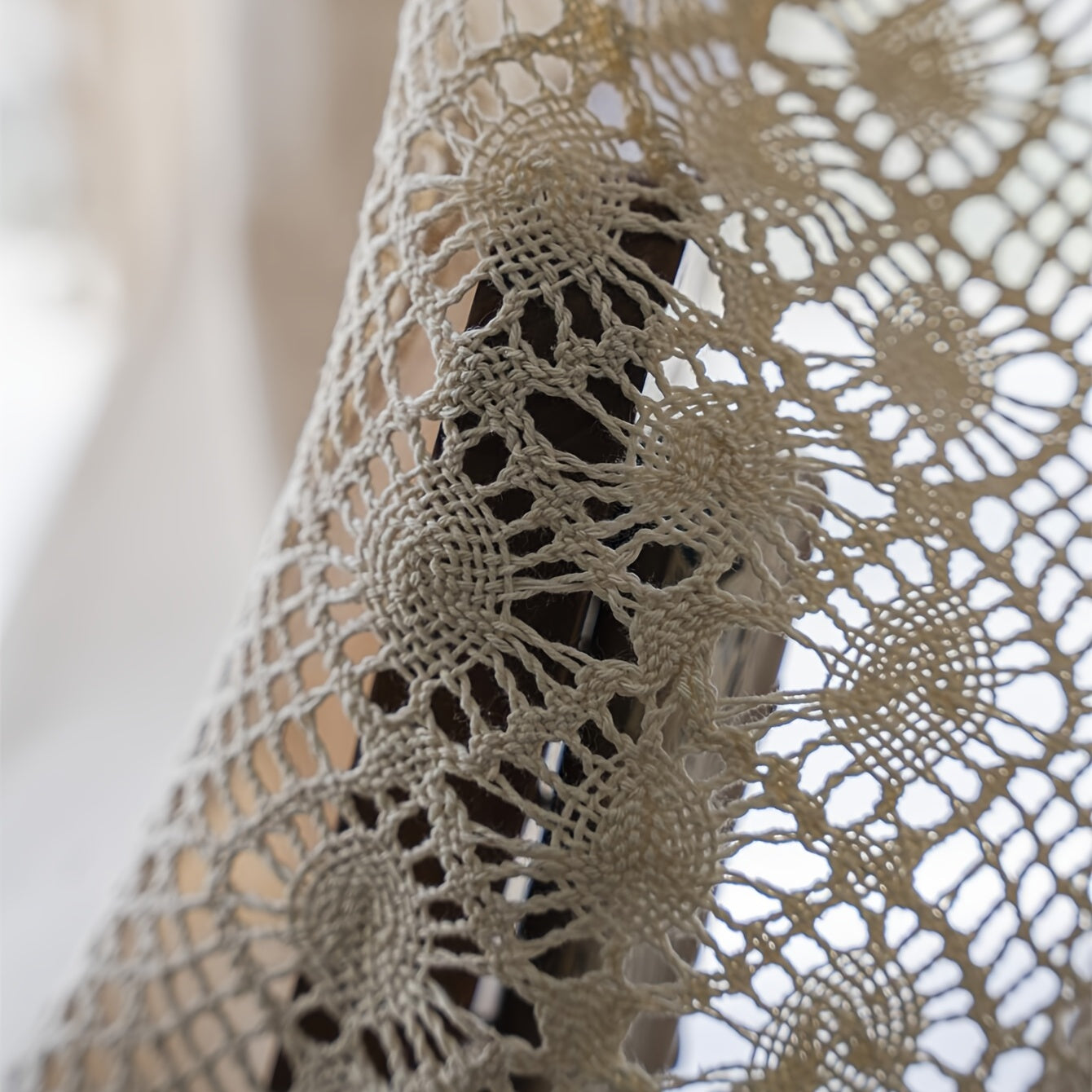 Boho Pure Linen Semi Blackout Curtain Farmhouse Style