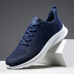 Men's Breathable Knitted Running Shoes Lightweight Sneakers
