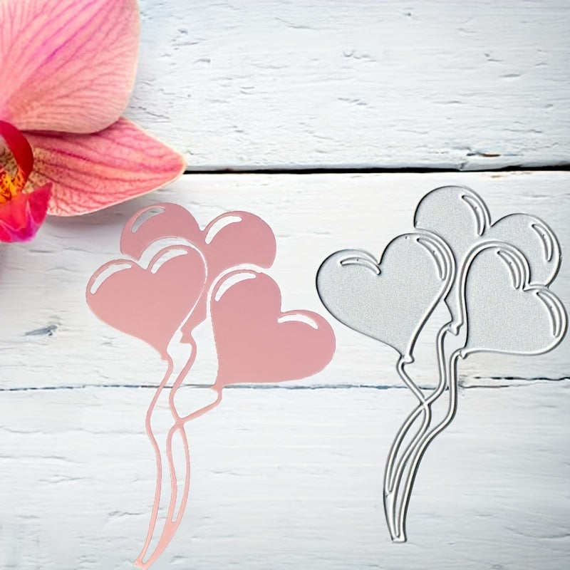 Heart Balloon Metal Cutting Dies Stencil for Scrapbook Embossing Craft DIY Album