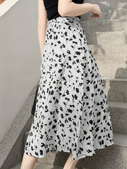 Floral Print High Waist Maxi Skirt