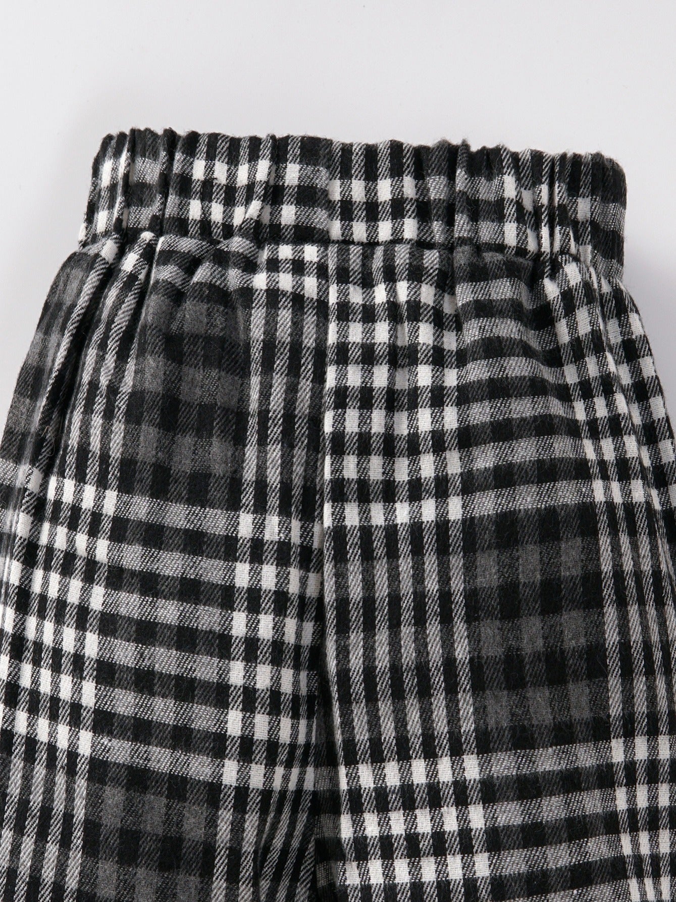 Toddler Boys Plaid Pattern Casual Pants