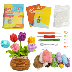 Crochet Kit For Beginners with Step by Step Video Tutorials - DIY Craft Supplies