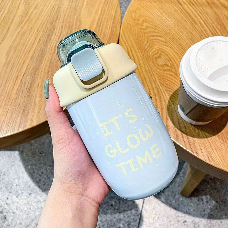 Small Vacuum Flask With Straw 13.86oz Thermal Bottle
