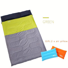 Portable Double Thickened Sleeping Bag For Outdoor Camping