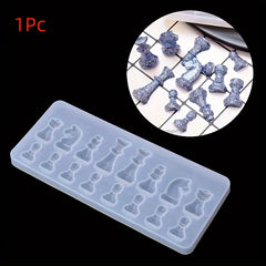 Chess Pieces Resin Mold Epoxy 3D Silicone DIY Crafting Tools