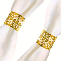 10pcs Rose Butterfly Napkin Rings for Wedding Party Home Decor