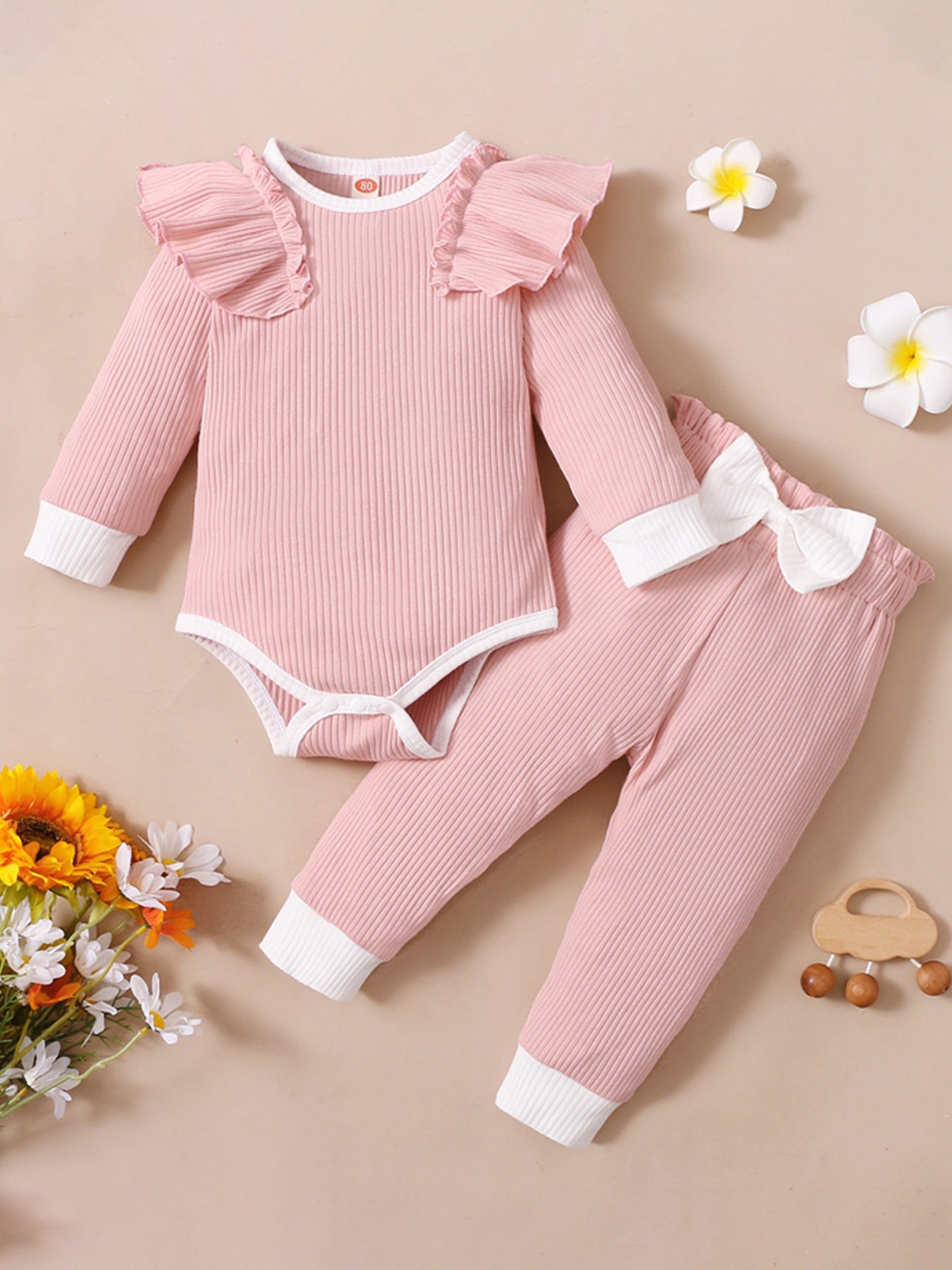 Cute Romper & Bow Set for Baby Girls - Summer Style