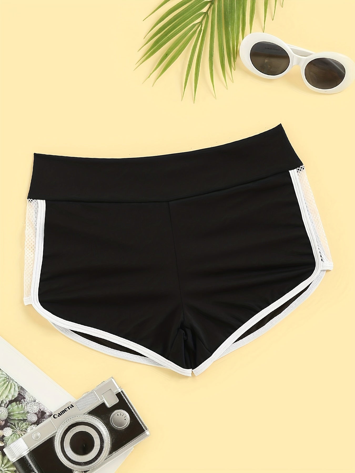 Fishnet Stitching Lounge Shorts for Women
