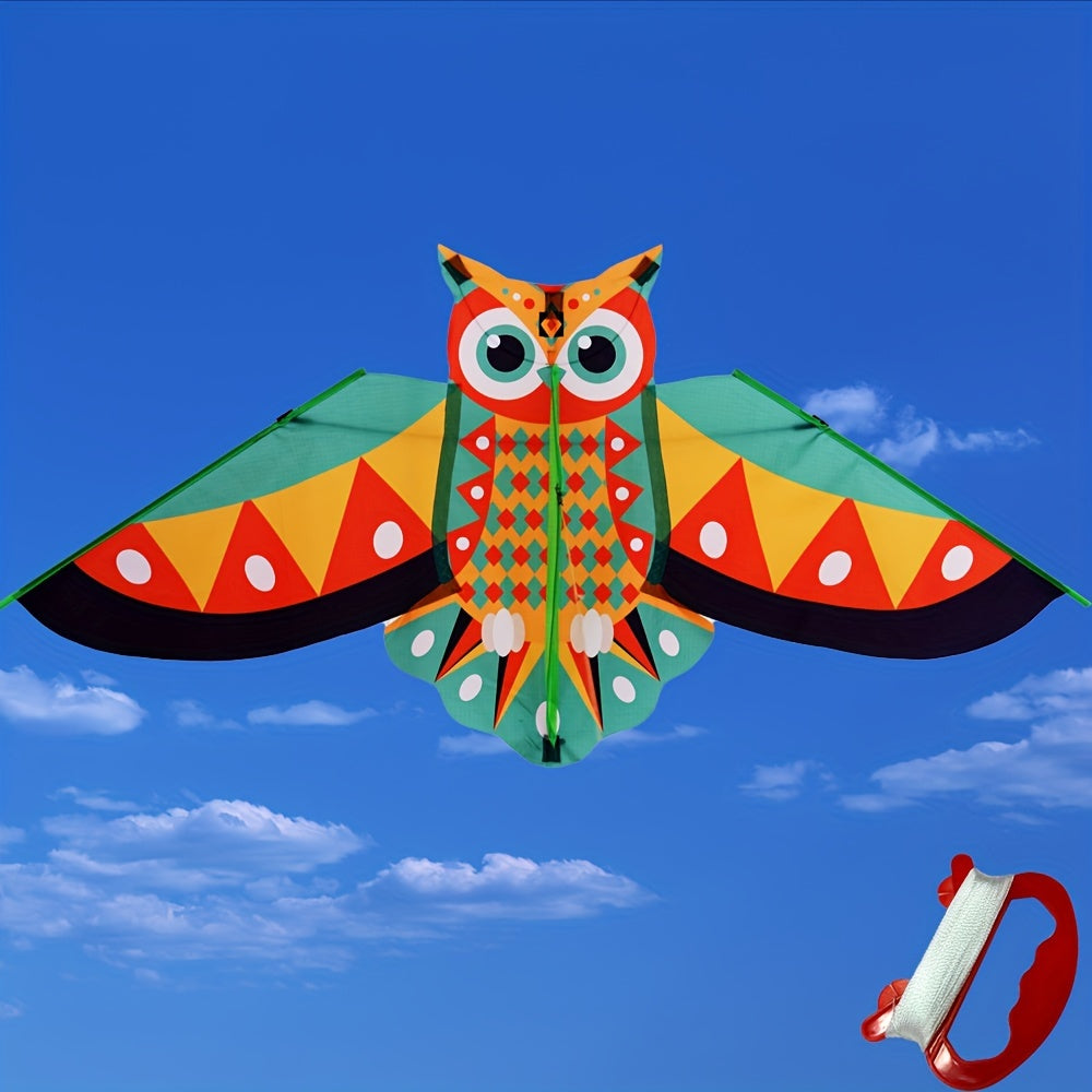 1pc 15m Owl Kite With 50m Line Outdoor Flying