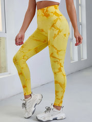 Tie Dye Quick Drying Yoga Pants High Waist Leggings