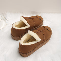 Women's Winter Snow Shoes Warm and Comfortable Solid Ankle Boots
