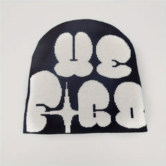 Y2K Knitted Beanie Hat for Men and Women