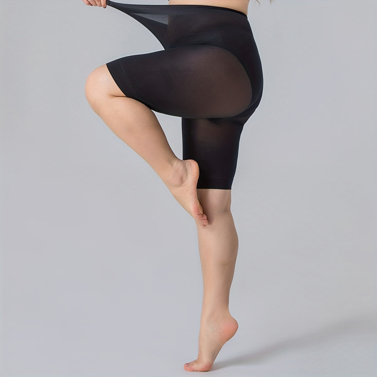 Solid High Stretch Short Skinny Pantyhose