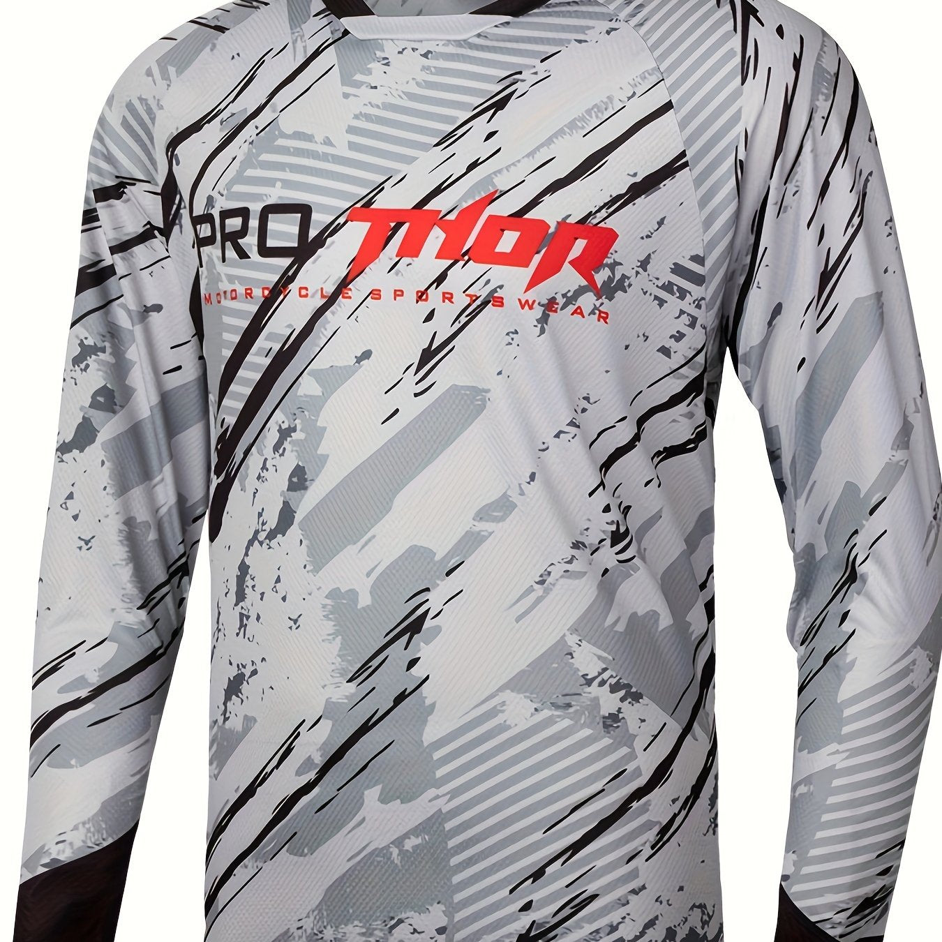 Men's Long Sleeve Motorcycle Off Road T Shirt Quick Drying Outdoor Top