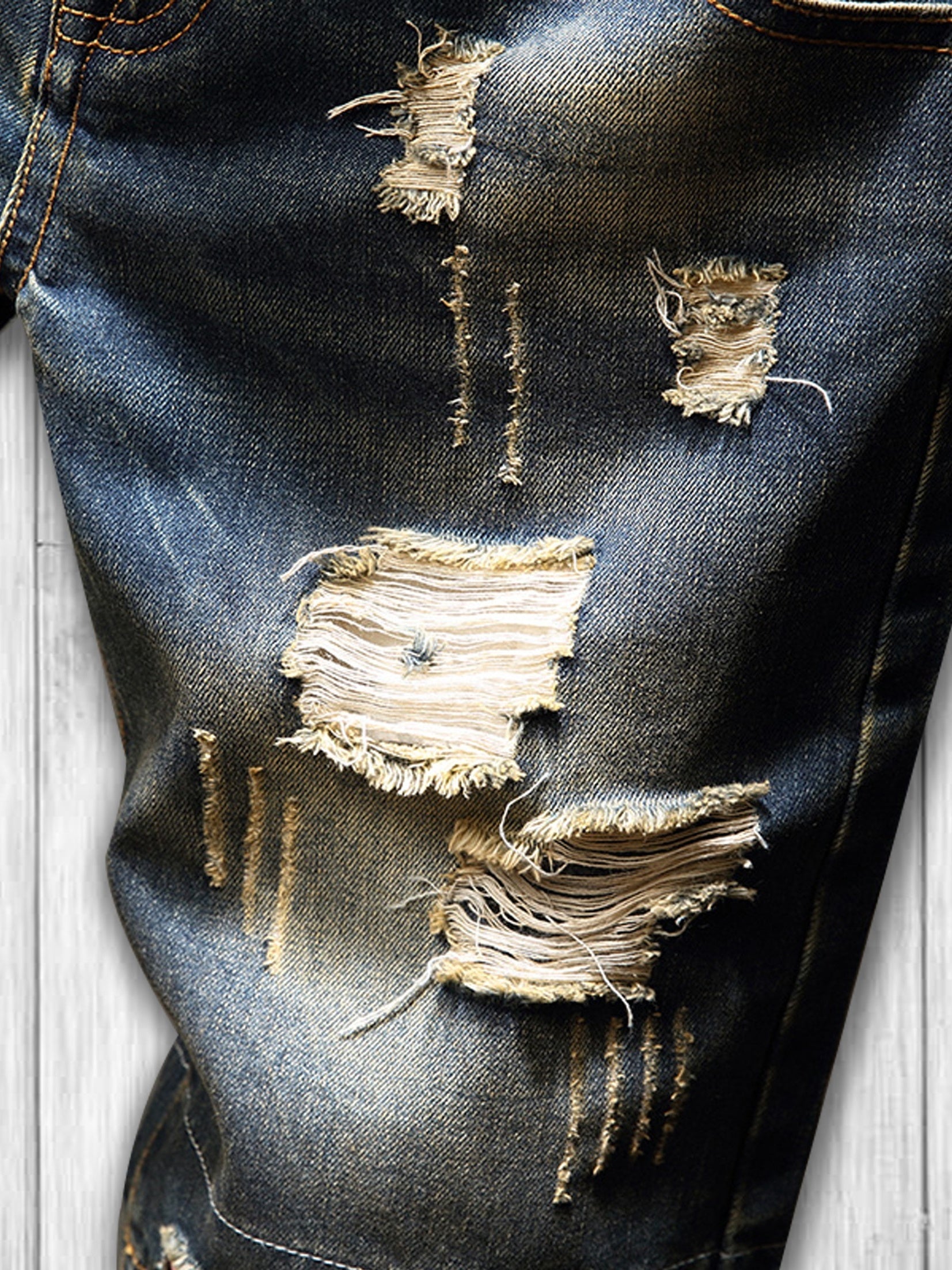 Men's Vintage Sky Ripped Jeans For Summer