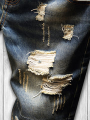 Men's Vintage Sky Ripped Jeans For Summer