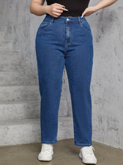 Medium Stretch Straight Leg Jeans for Women