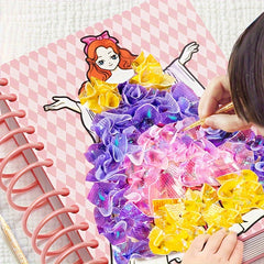 Princess Fairy Poking Painting Kit Dress Up Paintings Activity Book
