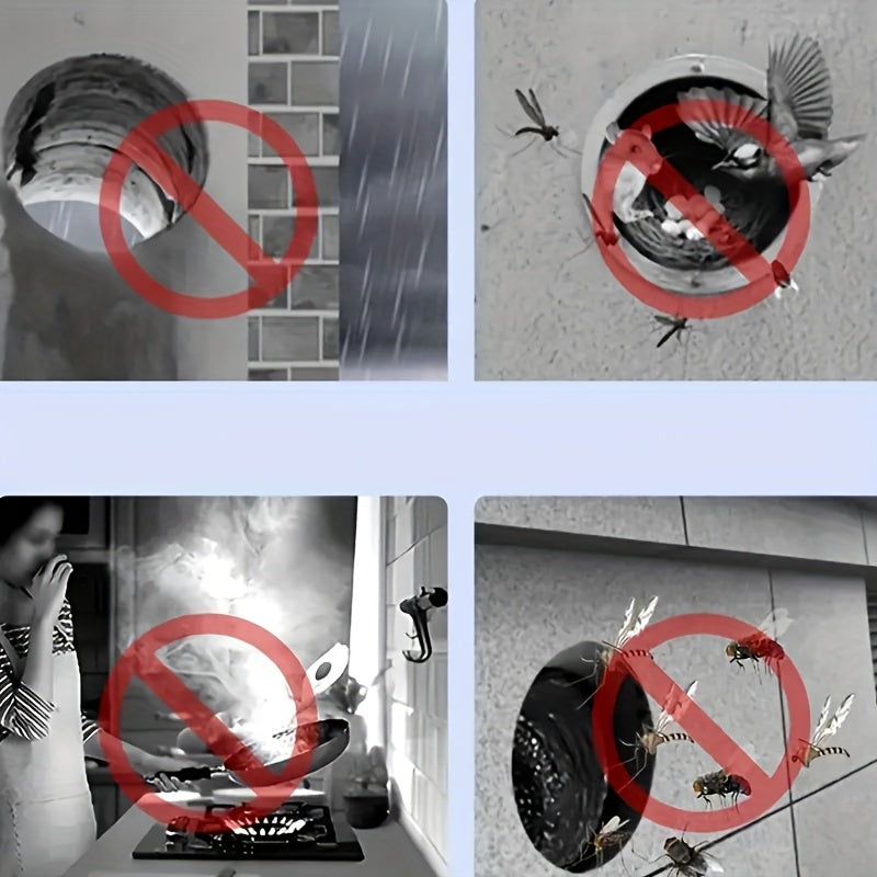 Stainless Steel Wall Vent Cover - Rain and Exhaust Protection