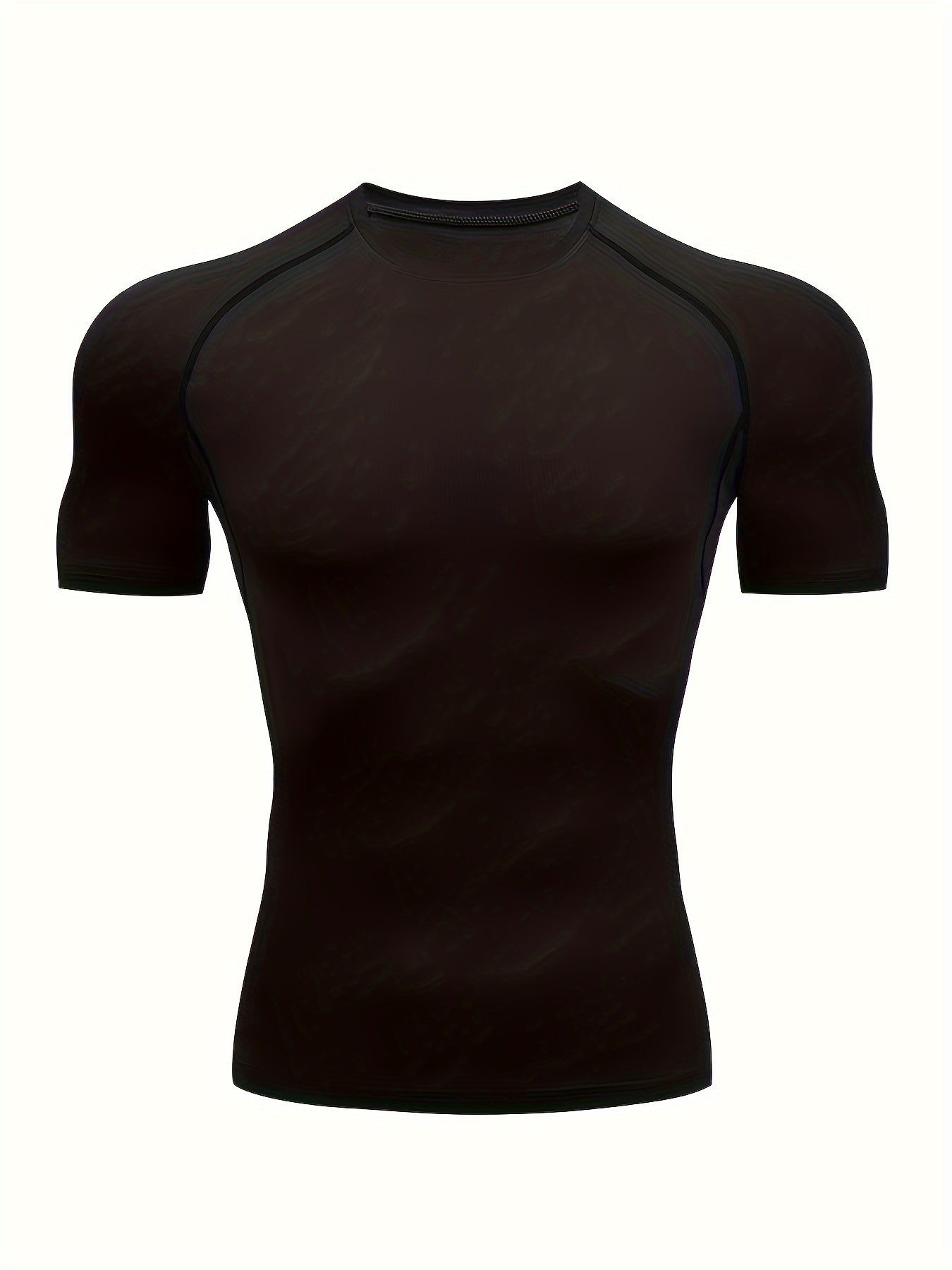 Men's Stretchy Sports Compression Tee for Fitness