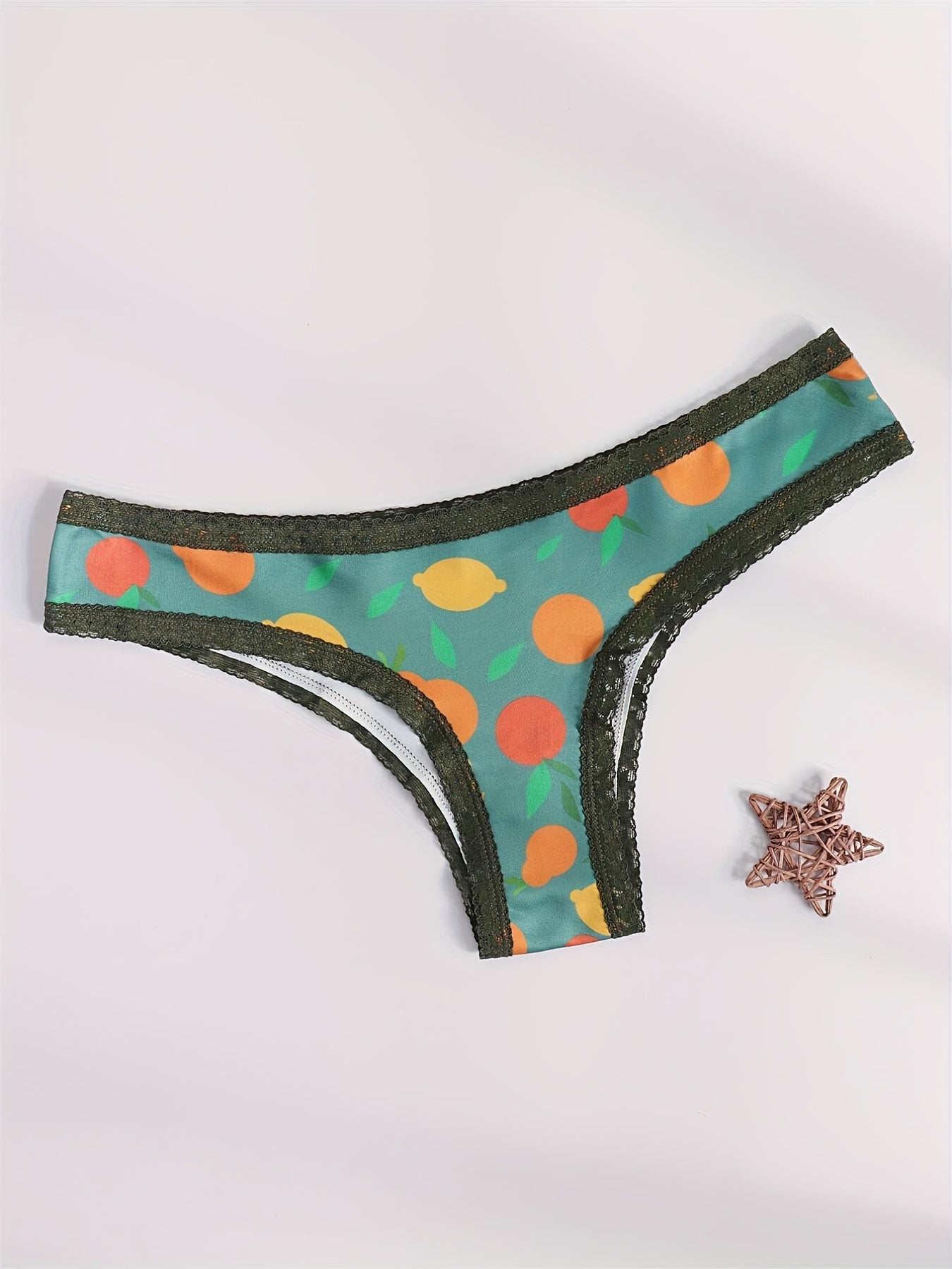 3pcs Lace Stitching Panties Low Waist Women's Lingerie