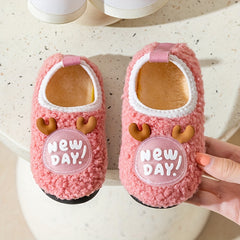 Girls Cartoon Slip On House Shoes Non Slip Soft Bottom Walking Shoes