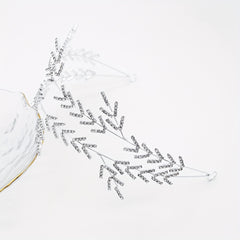 Baroque Rhinestone Decor Hair Band Adjustable Headband Bridal Wedding