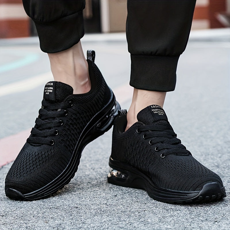Men's Knit Breathable Running Shoes Soft Sole Sneakers
