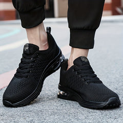 Men's Knit Breathable Running Shoes Soft Sole Sneakers