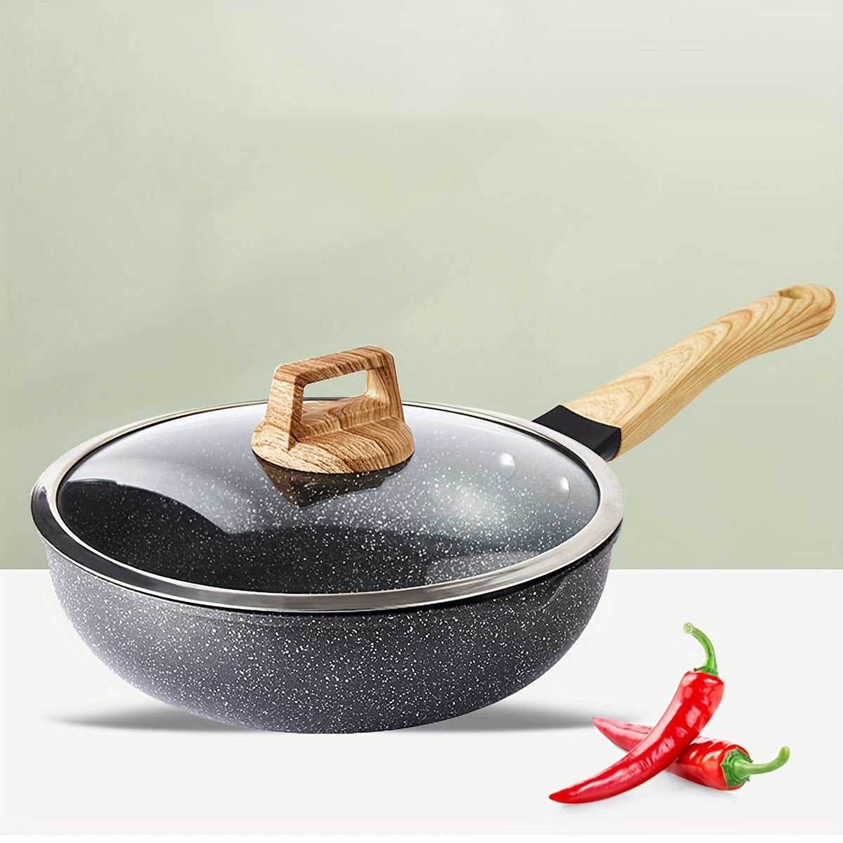 Deep Frying Pan 27 Non Stick Skillet Medical Stone Saute Pan Frying Pan