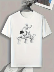 Little Man Mold Print Men's Graphic T shirt