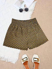 Smocked Waist Shorts for Women Spring Summer Casual Wear