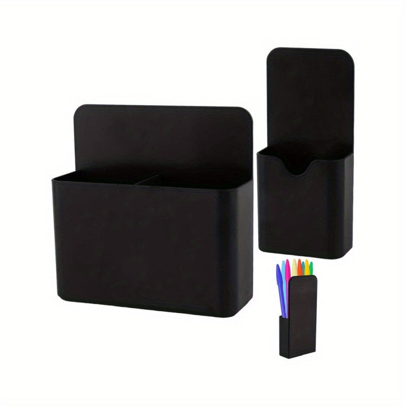 2pcs Magnetic Pen Holder Dry Erase Marker Organizer Strong Magnet Storage