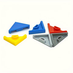 50 Triangular Light Panels and 45 Smooth Ceramic Tiles Building Blocks