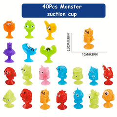 40pcs Suction Cup Mini Monster Toys Party Favors for Halloween Christmas