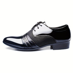 Men's Pointed Toe Derby Shoes Non Slip Dress Shoes For Wedding Business
