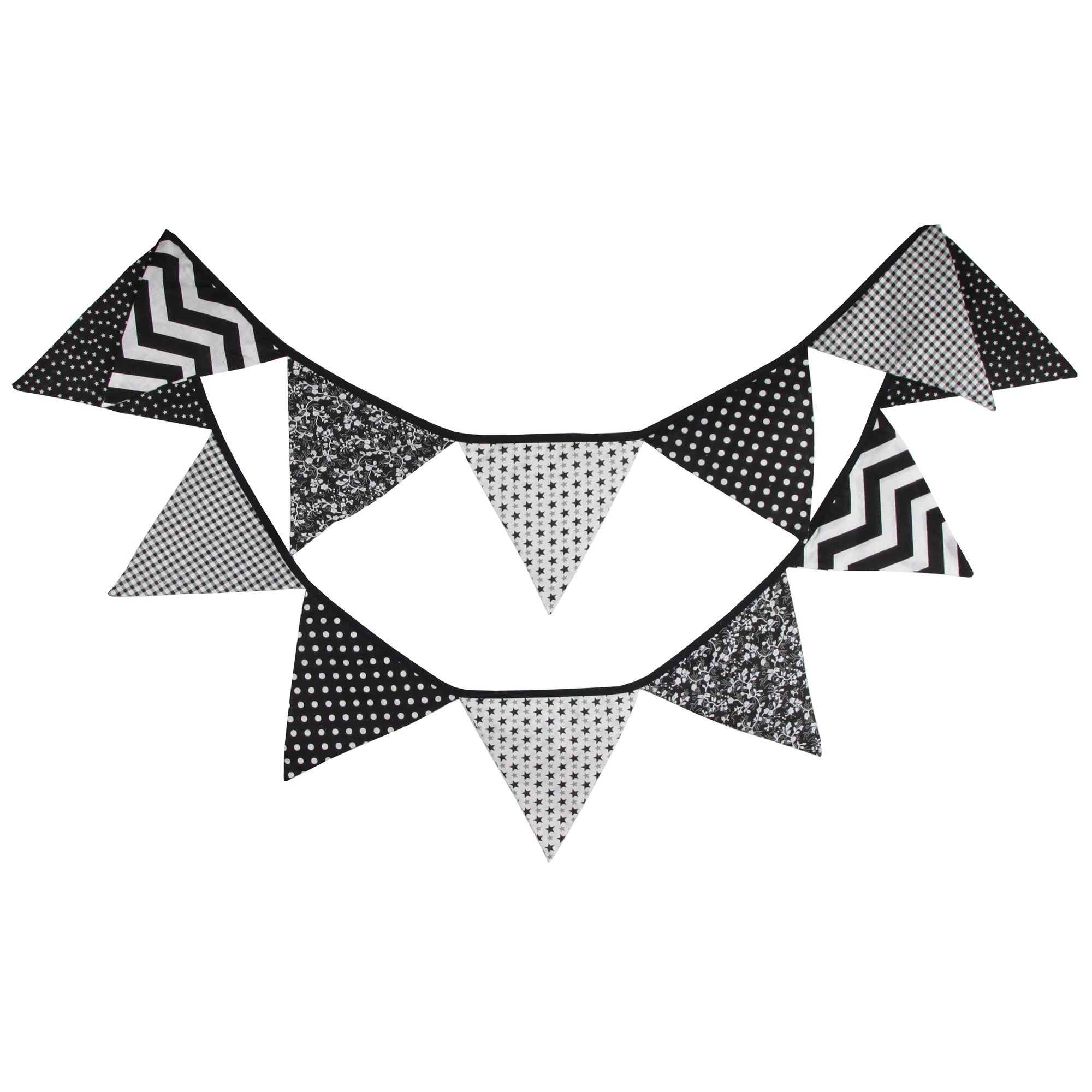 Vintage Floral Triangle Flag Fabric Banner Bunting Garlands for Wedding